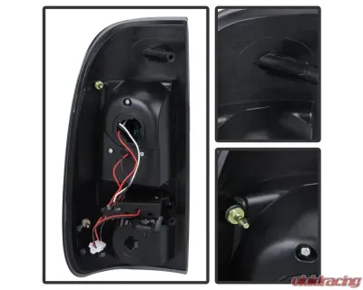 Xtune LED Tail Lights With Black Lens Ford F250 | F350 | F450 2008-2016 - ALT-JH-FS08-LED-BK