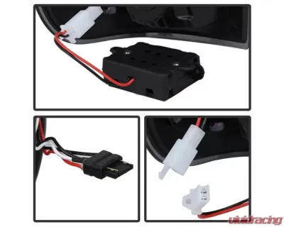 Xtune LED Tail Lights With Black Lens Ford F250 | F350 | F450 2008-2016 - ALT-JH-FS08-LED-BK