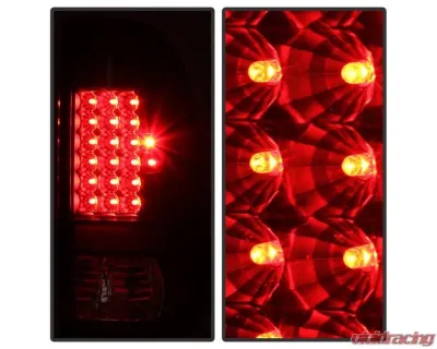 Xtune LED Tail Lights With Black Lens Ford F250 | F350 | F450 2008-2016 - ALT-JH-FS08-LED-BK