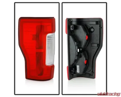 Xtune OE Left Driver Side Non-Blind Spot Tail Lights With Red Clear Lens Ford F250 | F350 2017-2019 - ALT-JH-FS17NBS-OE-L