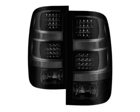 Xtune LED Tail Lights With Black Smoked Lens GMC Sierra 2007-2014