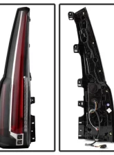 Xtune Escalade Style LED Tail Lights With Black Lens GMC Yukon 2015-2019                                     - ALT-JH-GY15-2IN1LED-BK - Image 2