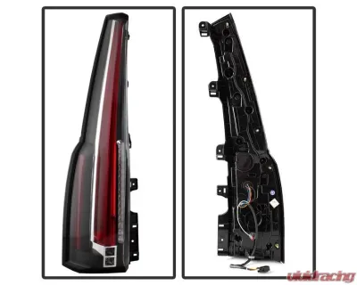 Xtune Escalade Style LED Tail Lights With Black Lens GMC Yukon 2015-2019 - ALT-JH-GY15-2IN1LED-BK