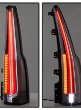 Xtune Escalade Style LED Tail Lights With Black Lens GMC Yukon 2015-2019                                     - ALT-JH-GY15-2IN1LED-BK - Image 9