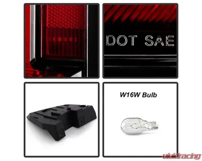 Xtune POE OE Left LED Tail Light w/Bottom Bracket GM2800268 GMC Yukon 2015-2020 - ALT-JH-GY15-LED-OE-L