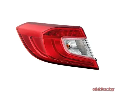 Xtune OE Outer Left Driver Side Tail Lights With Red Clear Lens Honda Accord 2018-2020 - ALT-JH-HA18-OE-OL