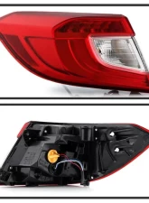 Xtune OE Outer Left Driver Side Tail Lights With Red Clear Lens Honda Accord 2018-2020                                     - ALT-JH-HA18-OE-OL - Image 2