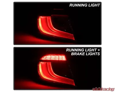 Xtune OE Outer Left Driver Side Tail Lights With Red Clear Lens Honda Accord 2018-2020 - ALT-JH-HA18-OE-OL