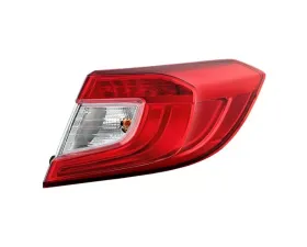 Xtune OE Outer Right Passenger Side Tail Lights With Red Clear Lens Honda Accord 2018-2020
