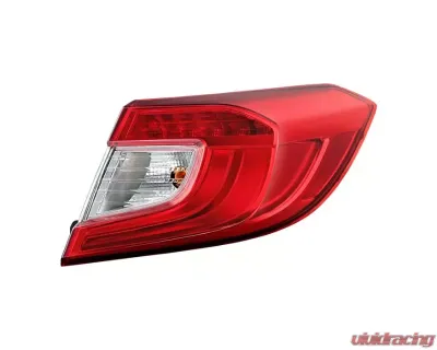 Xtune OE Outer Right Passenger Side Tail Lights With Red Clear Lens Honda Accord 2018-2020 - ALT-JH-HA18-OE-OR