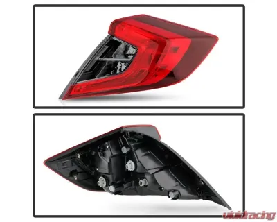 Xtune OE Tail Lights With Red Smoked Lens Honda Civic 2016 - ALT-JH-HC164D-OE-RS