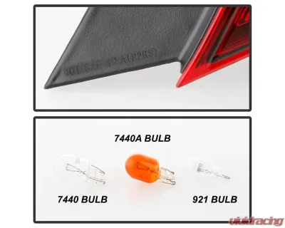 Xtune OE Tail Lights With Red Smoked Lens Honda Civic 2016 - ALT-JH-HC164D-OE-RS