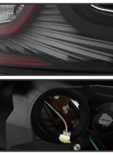 Xtune LED Light Tube Style Tail Lights With Black Lens Infiniti G35 Coupe 2006-2007                                     - ALT-JH-IG3506-LEDLB-BK - Image 4