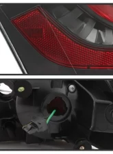Xtune LED Light Tube Style Tail Lights With Black Lens Infiniti G35 Coupe 2006-2007                                     - ALT-JH-IG3506-LEDLB-BK - Image 5