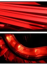 Xtune LED Light Tube Style Tail Lights With Black Lens Infiniti G35 Coupe 2006-2007                                     - ALT-JH-IG3506-LEDLB-BK - Image 8