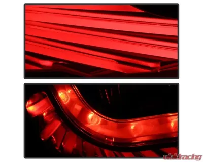 Xtune LED Light Tube Style Tail Lights With Black Lens Infiniti G35 Coupe 2006-2007 - ALT-JH-IG3506-LEDLB-BK