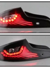 Xtune LED Light Tube Style Tail Lights With Black Lens Infiniti G35 Coupe 2006-2007                                     - ALT-JH-IG3506-LEDLB-BK - Image 9