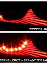 Xtune LED Light Tube Style Tail Lights With Black Lens Infiniti G35 Coupe 2006-2007                                     - ALT-JH-IG3506-LEDLB-BK - Image 10
