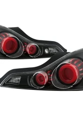 Xtune LED Light Tube Style Tail Lights With Black Lens Infiniti G37 | Q60 Coupe 2008-2015                                     - ALT-JH-IG37-2D-LBLED-BK - Image 10