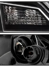 Xtune LED Light Tube Style Tail Lights With Black Lens Infiniti G37 | Q60 Coupe 2008-2015                                     - ALT-JH-IG37-2D-LBLED-BK - Image 4