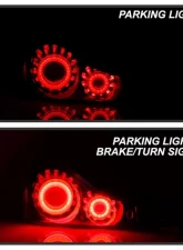 Xtune LED Light Tube Style Tail Lights With Black Lens Infiniti G37 | Q60 Coupe 2008-2015                                     - ALT-JH-IG37-2D-LBLED-BK - Image 10