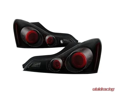 Xtune LED Light Tube Style Tail Lights With Black Smoked Lens Infiniti G37 | Q60 Coupe 2008-2015 - ALT-JH-IG37-2D-LBLED-BSM