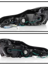 Xtune LED Light Tube Style Tail Lights With Black Smoked Lens Infiniti G37 | Q60 Coupe 2008-2015                                     - ALT-JH-IG37-2D-LBLED-BSM - Image 3