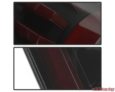Xtune LED Light Tube Style Tail Lights With Black Smoked Lens Infiniti G37 | Q60 Coupe 2008-2015 - ALT-JH-IG37-2D-LBLED-BSM