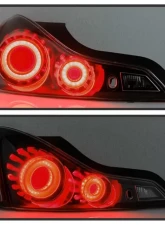 Xtune LED Light Tube Style Tail Lights With Black Smoked Lens Infiniti G37 | Q60 Coupe 2008-2015                                     - ALT-JH-IG37-2D-LBLED-BSM - Image 7