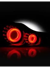 Xtune LED Light Tube Style Tail Lights With Black Smoked Lens Infiniti G37 | Q60 Coupe 2008-2015                                     - ALT-JH-IG37-2D-LBLED-BSM - Image 8