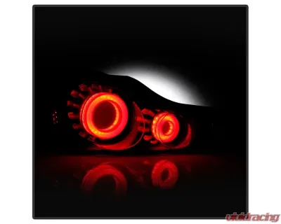Xtune LED Light Tube Style Tail Lights With Black Smoked Lens Infiniti G37 | Q60 Coupe 2008-2015 - ALT-JH-IG37-2D-LBLED-BSM