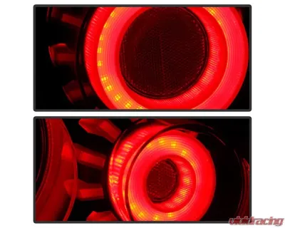Xtune LED Light Tube Style Tail Lights With Black Smoked Lens Infiniti G37 | Q60 Coupe 2008-2015 - ALT-JH-IG37-2D-LBLED-BSM