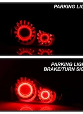 Xtune LED Light Tube Style Tail Lights With Black Smoked Lens Infiniti G37 | Q60 Coupe 2008-2015                                     - ALT-JH-IG37-2D-LBLED-BSM - Image 10