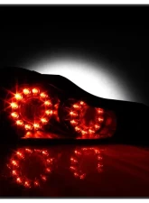 Xtune OEM Style Tail Lights With Black Lens Infiniti G37 Coupe | Q60 2008-2015                                     - ALT-JH-IG3708-OE-BK - Image 8
