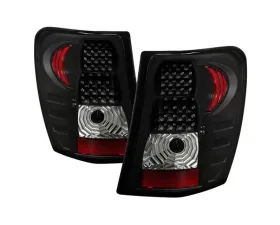 Xtune LED Tail Lights With Black Lens Jeep Grand Cherokee 1999-2004
