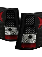 Xtune LED Tail Lights With Black Lens Jeep Grand Cherokee 1999-2004                                     - ALT-JH-JGC99-LED-BK - Image 10