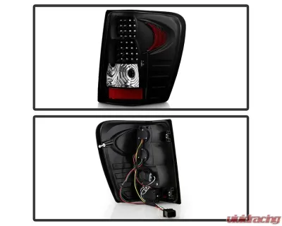Xtune LED Tail Lights With Black Lens Jeep Grand Cherokee 1999-2004 - ALT-JH-JGC99-LED-BK