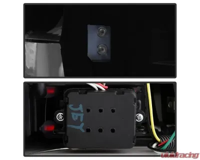 Xtune LED Tail Lights With Black Lens Jeep Grand Cherokee 1999-2004 - ALT-JH-JGC99-LED-BK