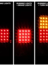 Xtune LED Tail Lights With Black Lens Jeep Grand Cherokee 1999-2004                                     - ALT-JH-JGC99-LED-BK - Image 10
