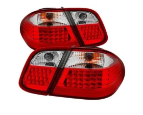 Xtune LED Tail Lights With Red Clear Lens Mercdes Benz W208 CLK 1998-2002