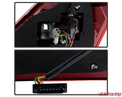 Xtune LED Tail Lights With Red Clear Lens Mercedes Benz W221 S-Class 2007-2009 - ALT-JH-MBW221-LED-RC