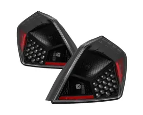 Xtune LED Tail Lights With Black Lens Nissan Altima 2007-2012