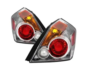 Xtune OE Style Tail Lights With Chrome Lens Nissan Altima Sedan & Hybrid 2007-2012