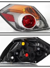 Xtune OE Style Tail Lights With Chrome Lens Nissan Altima Sedan & Hybrid 2007-2012                                     - ALT-JH-NA07-4D-OE-C - Image 2