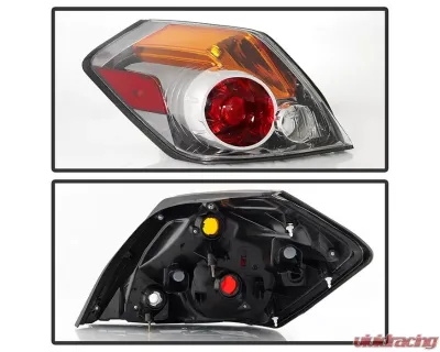 Xtune OE Style Tail Lights With Chrome Lens Nissan Altima Sedan & Hybrid 2007-2012 - ALT-JH-NA07-4D-OE-C