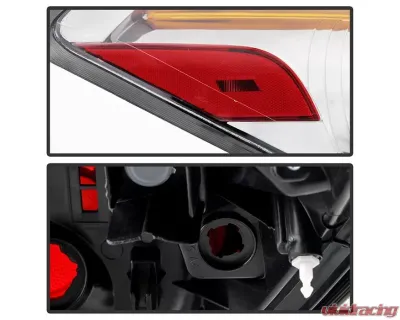 Xtune OE Style Tail Lights With Chrome Lens Nissan Altima Sedan & Hybrid 2007-2012 - ALT-JH-NA07-4D-OE-C