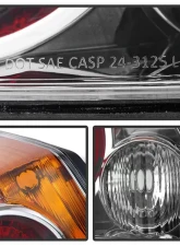 Xtune OE Style Tail Lights With Chrome Lens Nissan Altima Sedan & Hybrid 2007-2012                                     - ALT-JH-NA07-4D-OE-C - Image 5