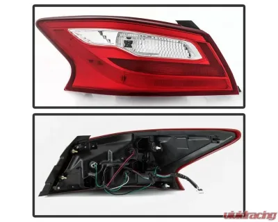 Xtune OEM Outer Left Driver Side Tail Light Nissan Altima 2016-2018 - ALT-JH-NA16-4D-OE-OL