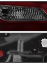 Xtune OE Tail Lights With Red Smoked Lens Nissan Altima 2016-2018                                     - ALT-JH-NA16-4D-RSM - Image 3