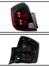 Xtune OEM Left Driver Side Tail Lights Nissan Sentra 2.5L 2007-2009                                     - ALT-JH-NS07-OE-BK-L - Image 2